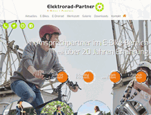 Tablet Screenshot of elektrorad-partner.de